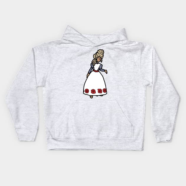 18th-Century Alice Kids Hoodie by LochNestFarm